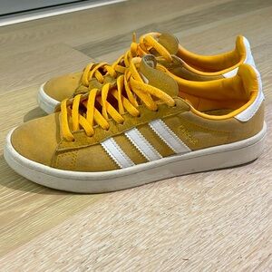 Yellow Adidas Campus US size 6 UK size 4.5